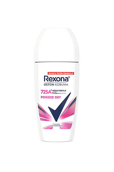 Rexona Powder Dry Üstün Koruma 72 Saat Vücut Isısıyla Aktif Kadın Roll-on 50 ml - Yılın Fırsatı