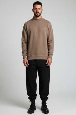 Ribana Selanik Erkek Sweatshirt Kahve - Erkek Sweatshirt