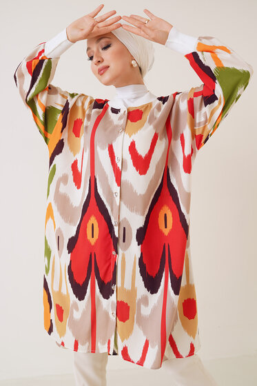 Ribanalı Gömlek Kiremit - Gömlek