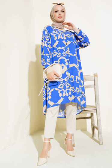 Ribanalı Gömlek Saks Bej - Gömlek