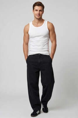 Ribanalı Sıfır Kol Erkek Sporcu Atlet Ekru - Yılın Fırsatı