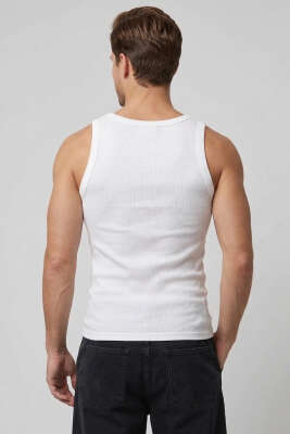 Ribanalı Sıfır Kol Erkek Sporcu Atlet Ekru - Yılın Fırsatı