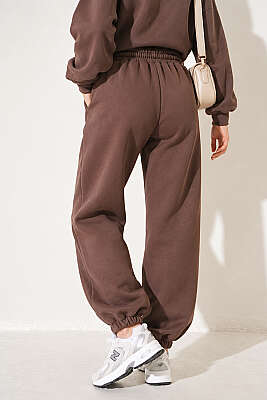 S Armalı Şardonlu Jogger Pantolon Vizon - Pantolon