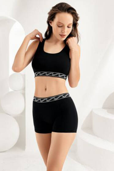 Şahinler Sporcu İkili Takım Siyah - Bralet Takım