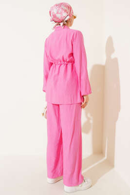 Sahte Cepli Bel Tünelli İkili Takım Pembe - 700-1000 TL Ürünler