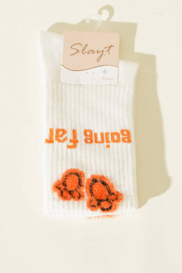 Sakallı Going Far Soket Kadın Çorap Ekru - Soket Çorap