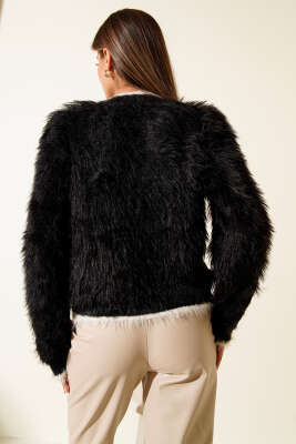 Sakallı Gold Düğmeli Hırka Siyah - Kadın Giyim Modelleri