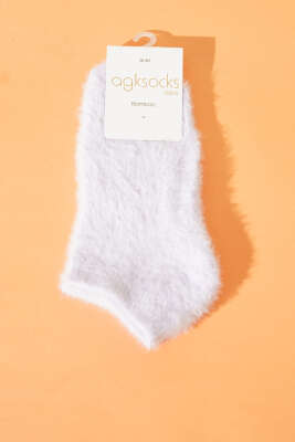 Sakallı Kadın Patik Çorap Lila - AGK ÇORAP