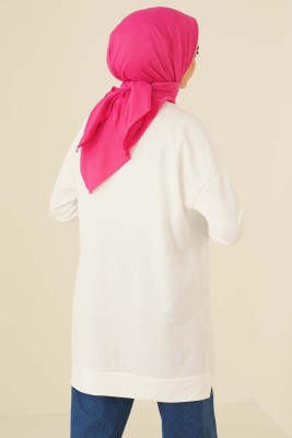 Salaş Armalı Tunik Beyaz - Yılın Fırsatı