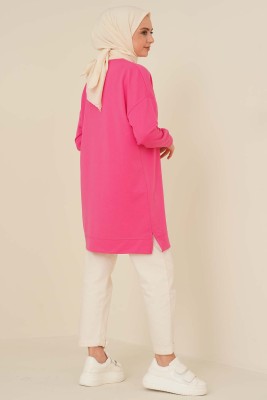 Salaş Armalı Tunik Fuşya - Yılın Fırsatı