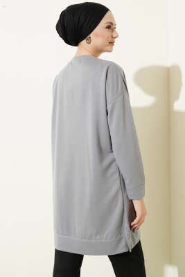 Salaş Armalı Tunik Kayrak Grisi - Tunik