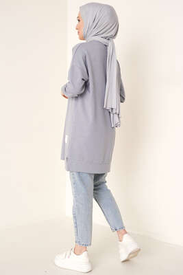 Salaş Armalı Tunik Kayrak Grisi - Yılın Fırsatı
