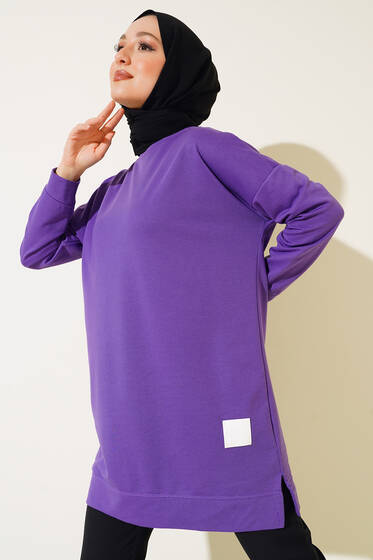 Salaş Armalı Tunik Lila - Tunik