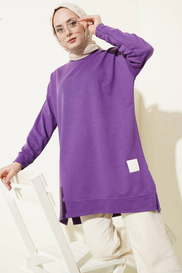 Salaş Armalı Tunik Lila - Tunik