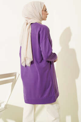 Salaş Armalı Tunik Lila - Yılın Fırsatı