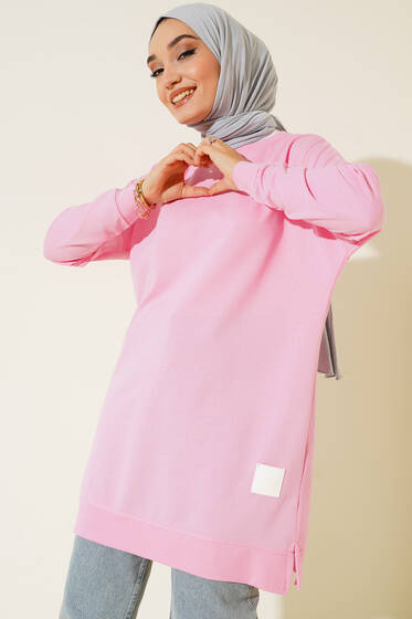 Salaş Armalı Tunik Pembe - Tunik