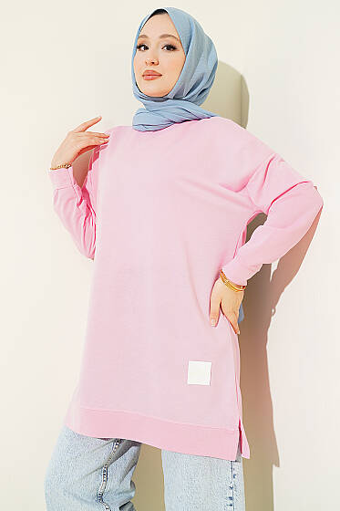 Salaş Armalı Tunik Pembe - Tunik