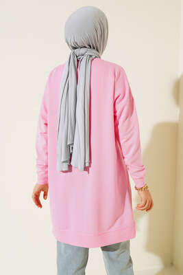 Salaş Armalı Tunik Pembe - Yılın Fırsatı
