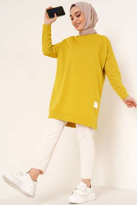 Salaş Armalı Tunik Yağ Yeşili 