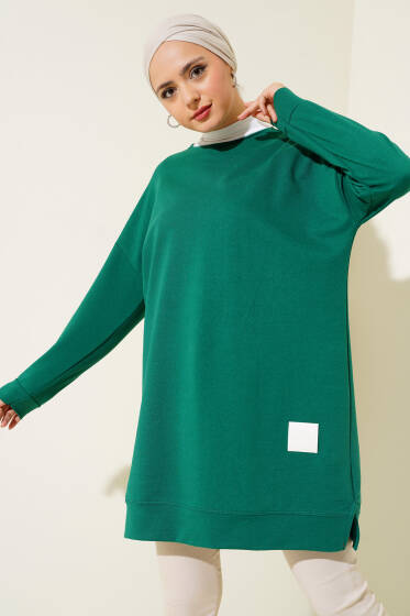 Salaş Armalı Tunik Yeşil - Tunik