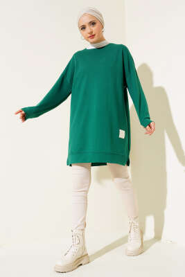Salaş Armalı Tunik Yeşil - Yılın Fırsatı