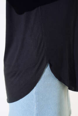 Salaş Basic T-shirt Siyah - Kadın Giyim Modelleri