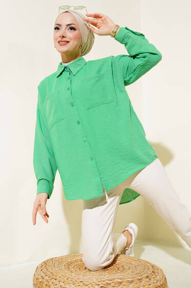 Salaş Çift Cepli Gömlek Benetton - Gömlek