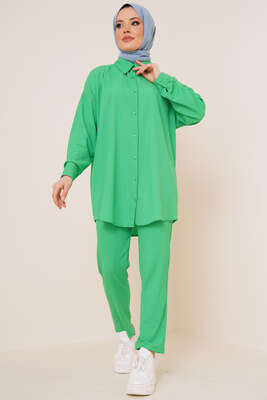 Salaş Gömlekli Bürümcük İkili Takım Benetton 