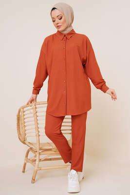 Salaş Gömlekli Bürümcük İkili Takım Kiremit 