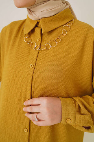 Salaş Gömlekli Bürümcük İkili Takım Yağ Yeşil - İKİLİ TAKIM