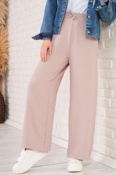 Salaş Kesimli Bej Pantolon - Pantolon