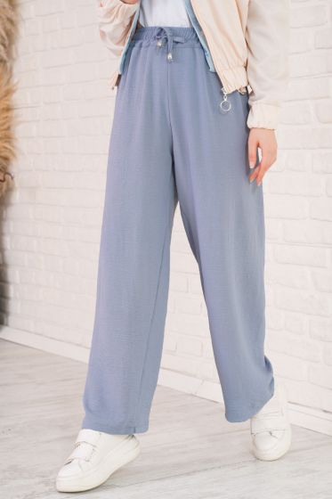 Salaş Kesimli Kayrak Grisi Pantolon - Pantolon