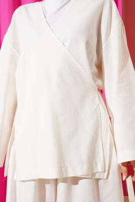 Salaş Kimono İkili Takım Ekru - 500-700 TL Ürünler