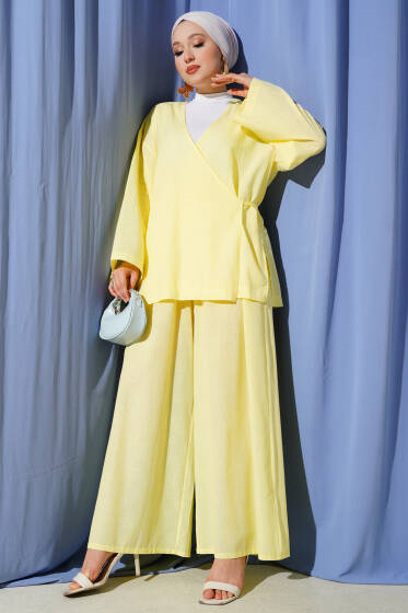 Salaş Kimono İkili Takım Sarı - İkili Takım
