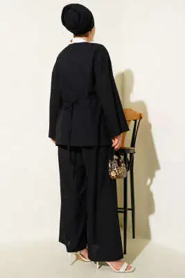 Salaş Kimono İkili Takım Siyah - İkili Takım