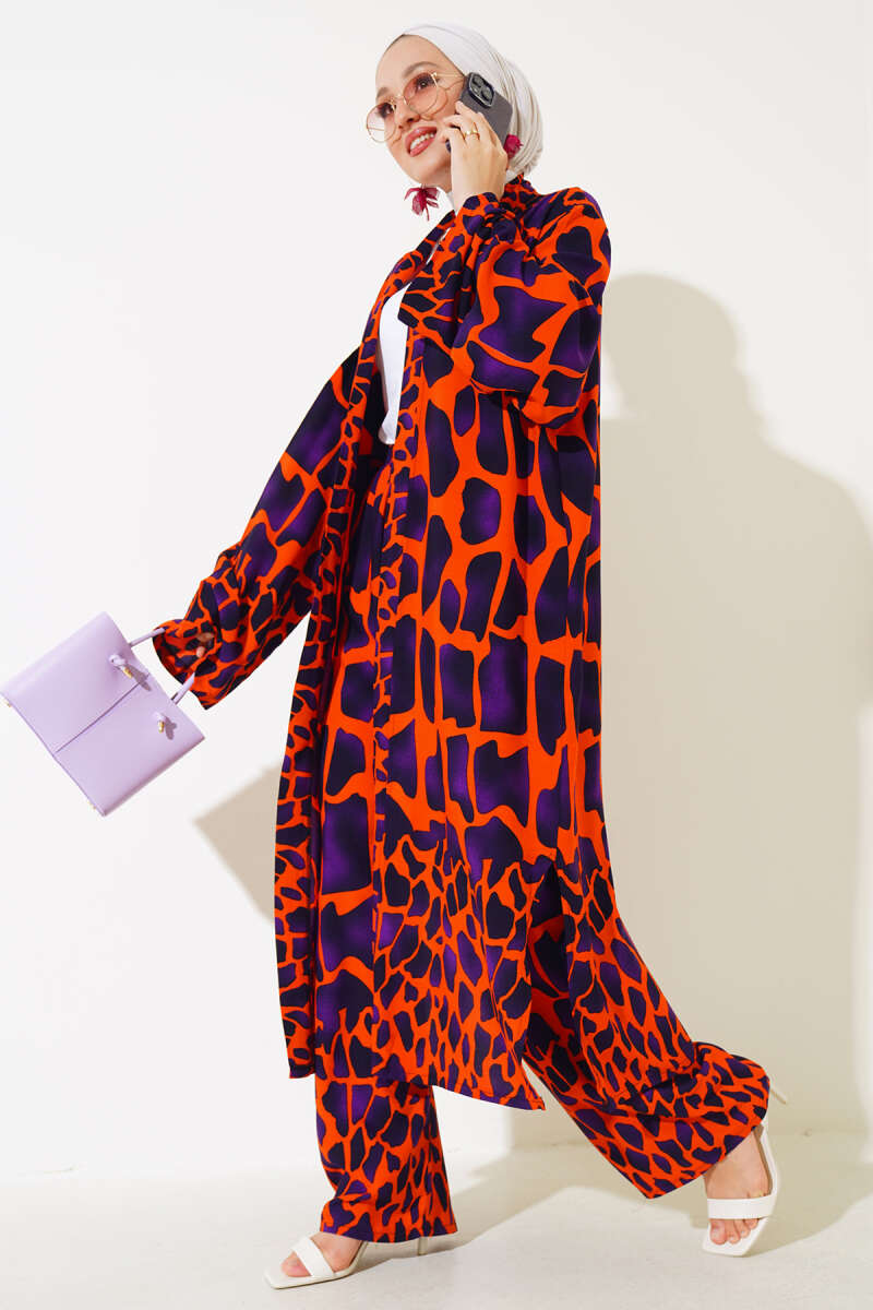 Salaş Kimono Takım Mor Oranj