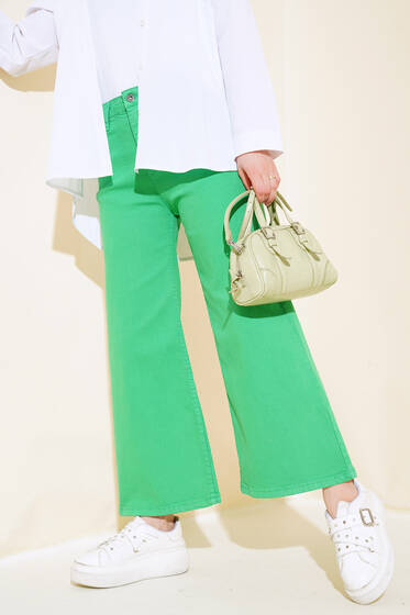 Salaş Kısa Düz Pantolon Benetton - Pantolon