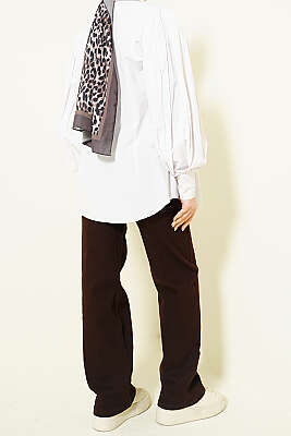 Salaş Likralı Kot Pantolon Kahve - Pantolon