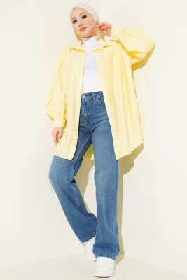 Salaş Likralı Kot Pantolon Kot Mavisi - Pantolon