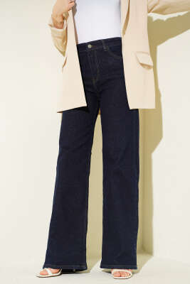 Salaş Likralı Kot Pantolon Lacivert - BLUE HİLL(ZER)