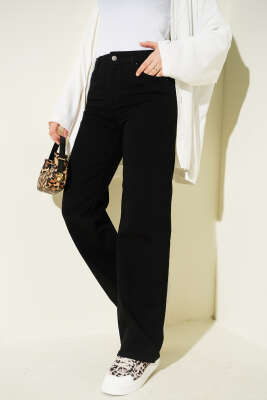 Salaş Likralı Kot Pantolon Siyah - BLUE HİLL(ZER)