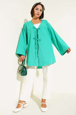 Salaş Önden Bağlamalı Kimono Benetton - Dış Giyim&Mont