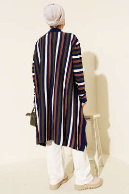 Salaş Uzun Çizgili Triko Tunik Parlement - Tunik