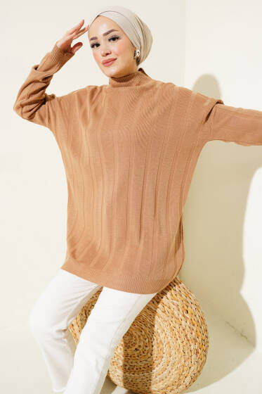 Salaş Yarım Balıkçı Triko Tunik Bisküvi - Tunik