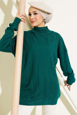 Salaş Yarım Balıkçı Triko Tunik Nefti