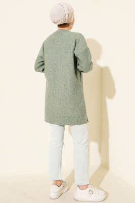 Salkım Kabartma Yumoş Triko Tunik Mint - Tunik