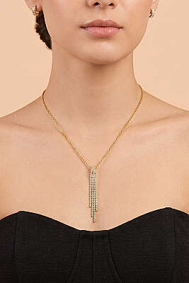 Sallantılı Zincir Kolye Asorti 1 - KONYALI BİJUTERİ