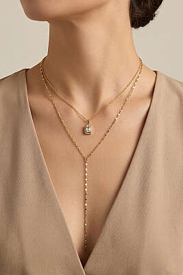 Sallantılı Zincir Kolye Asorti 2 - KONYALI BİJUTERİ