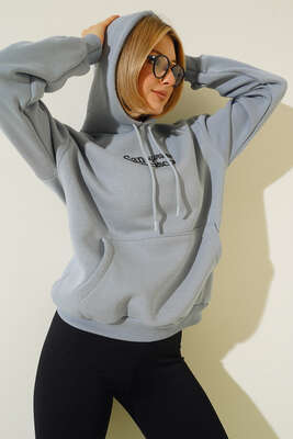San Francisco Baskılı Sweatshirt Füme 