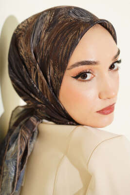 Sarmal Desen Demore Eşarp Nefti - VERTU (NYD TEKSTİL)